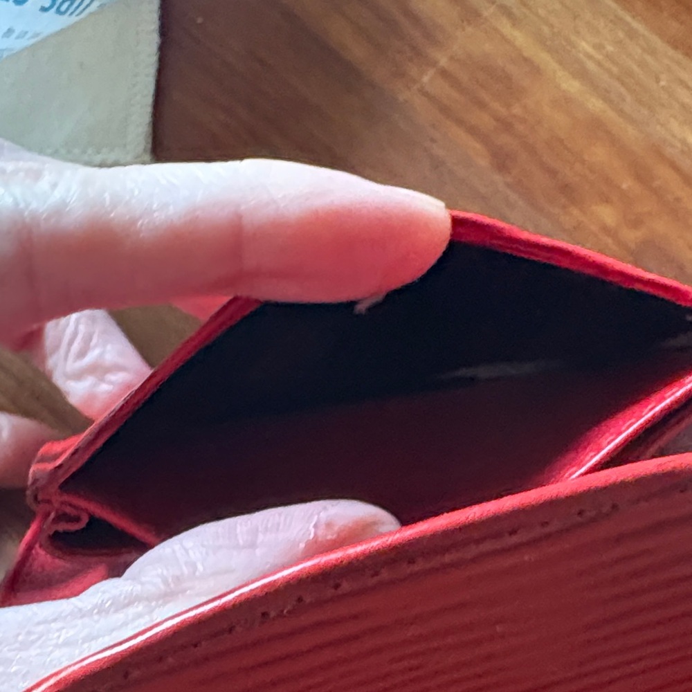 Louis Vuitton Red Epi Rosalie Coin Purse / Wallet - Picture 6 of 6